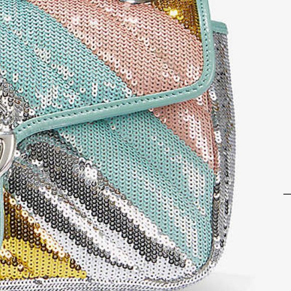 Gucci Matelasse Sequin GG Marmont Small Flap Bag | Gucci  Gucci GG Marmont Sequin-embellished Shoulder Bag New in DUSTBAG
